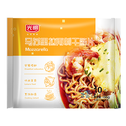 光明獨立片裝芝士馬蘇里拉味166g