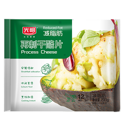 光明減脂再制干酪片裝200g(12片)