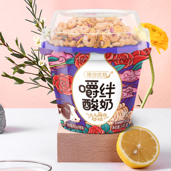 雅彌優格嚼絆酸奶-玫瑰花谷物味145g