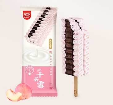 和路雪千層雪棒白桃口味62g