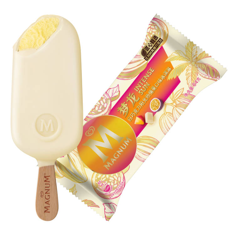 夢龍白巧克力陽光熱情果口味冰淇淋單支裝