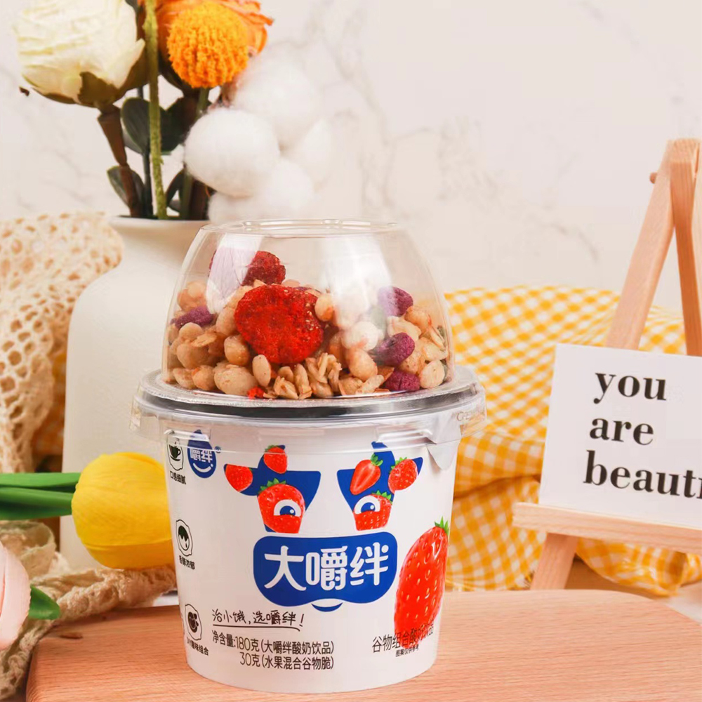 雅彌優格大嚼絆酸奶飲品-草莓谷物180g