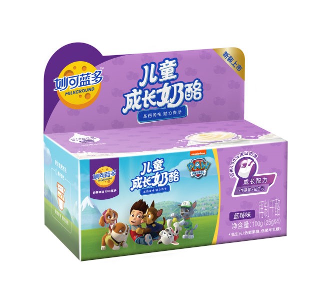 妙可藍(lán)多兒童成長(zhǎng)奶酪藍(lán)莓味100g