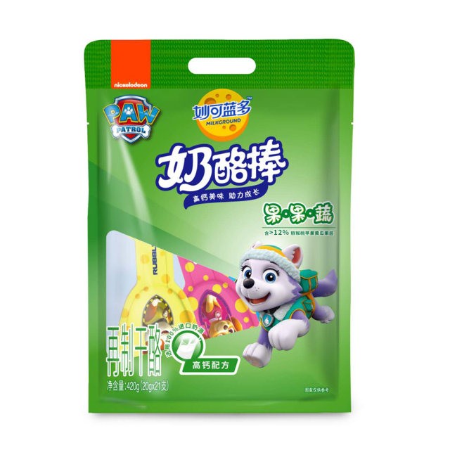 妙可藍(lán)多奶酪棒棒果果蔬味420g